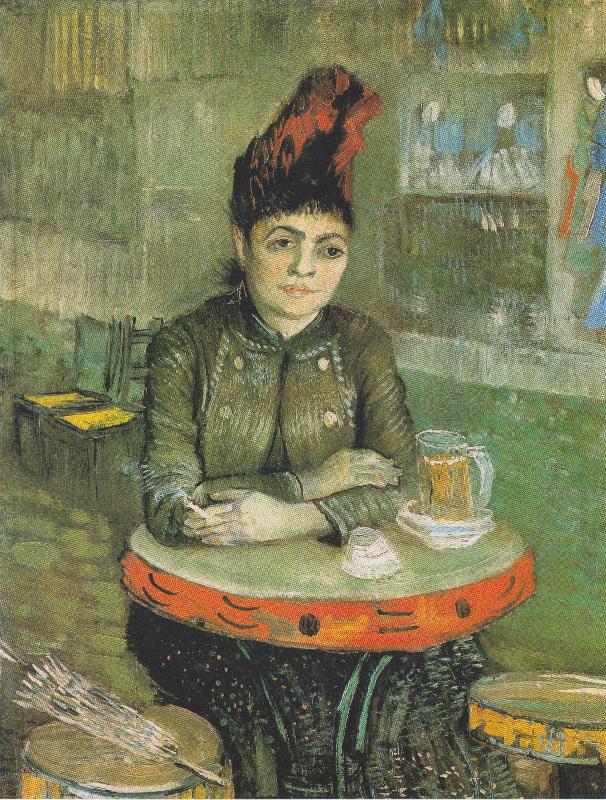Vincent Van Gogh Agostina Segatori Sitting in the Cafe du Tambourin China oil painting art
